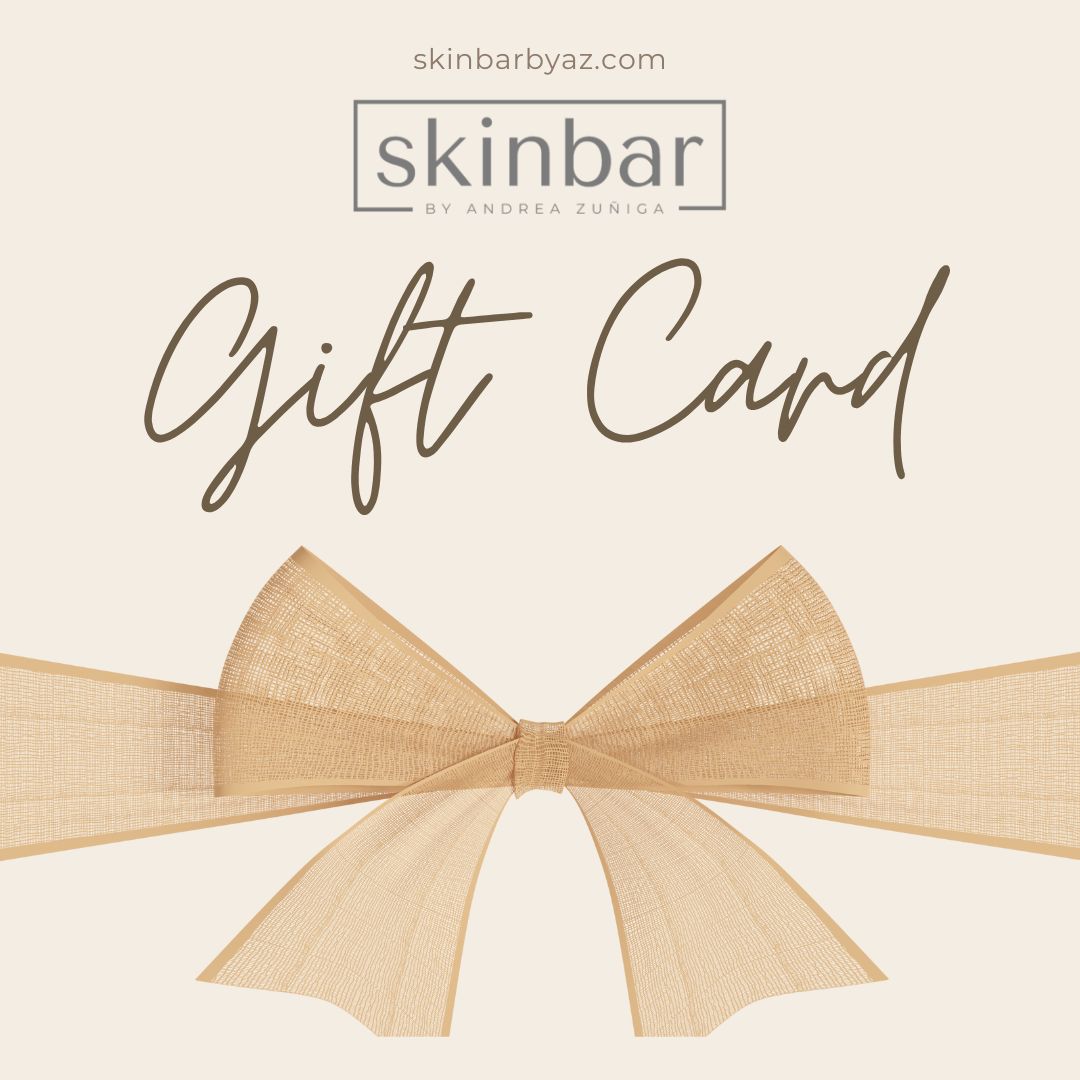 Playa del Carmen gift idea gift cards for certified esthetician Skinbar by Andrea Zuñiga